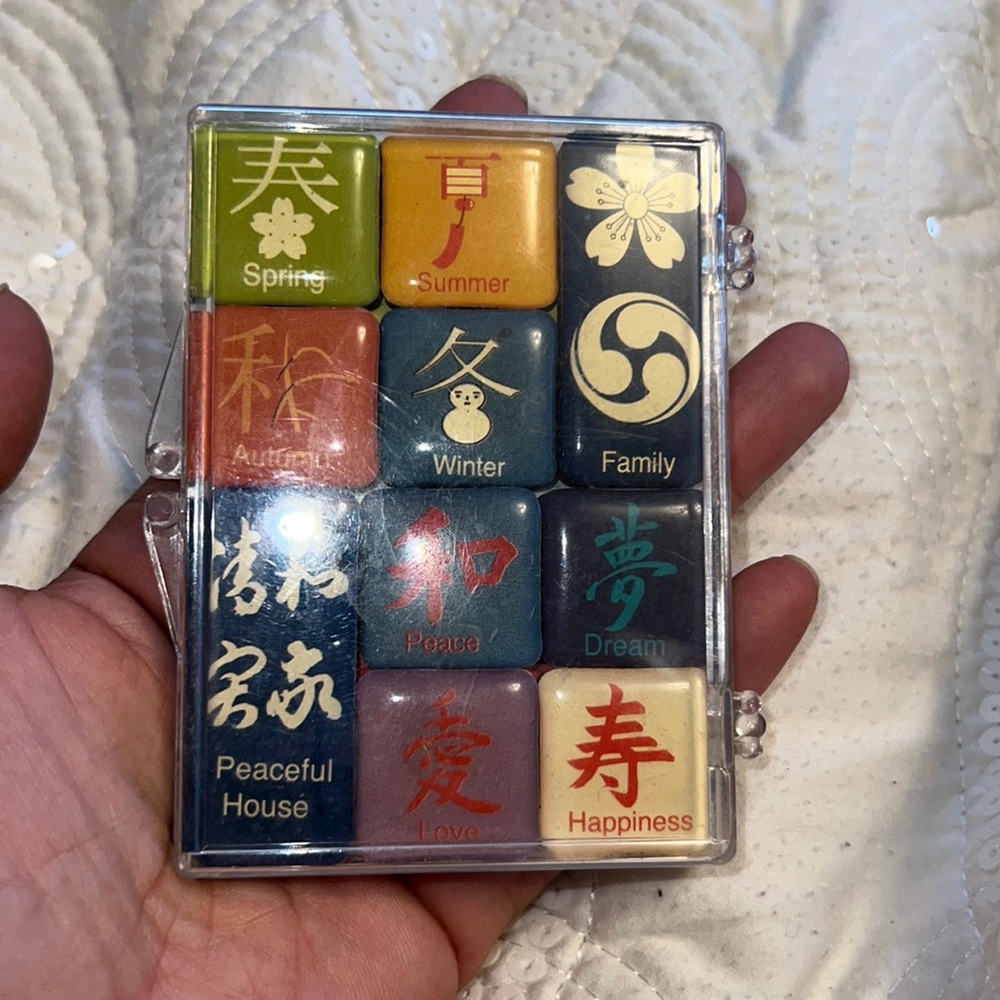 Lucy Lu | set of 10 | Asian mini magnets